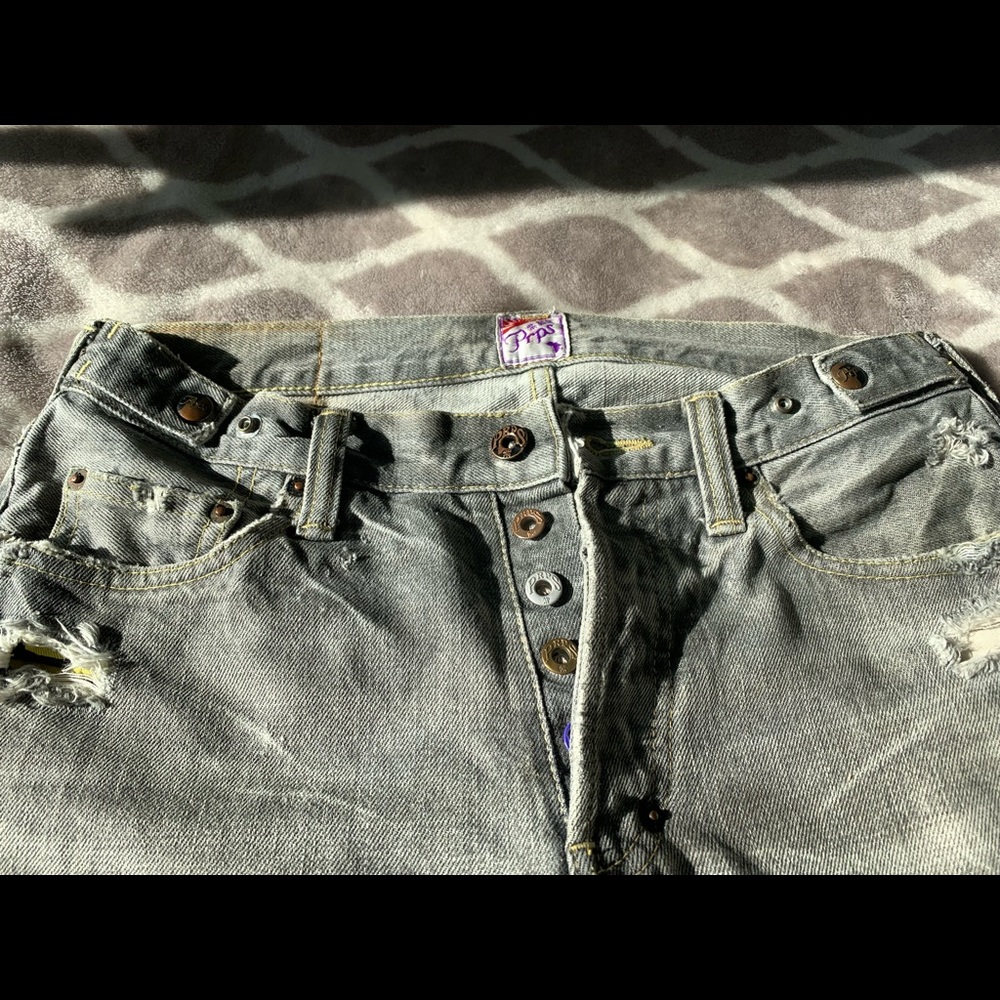 PRPS Gray distressed denim